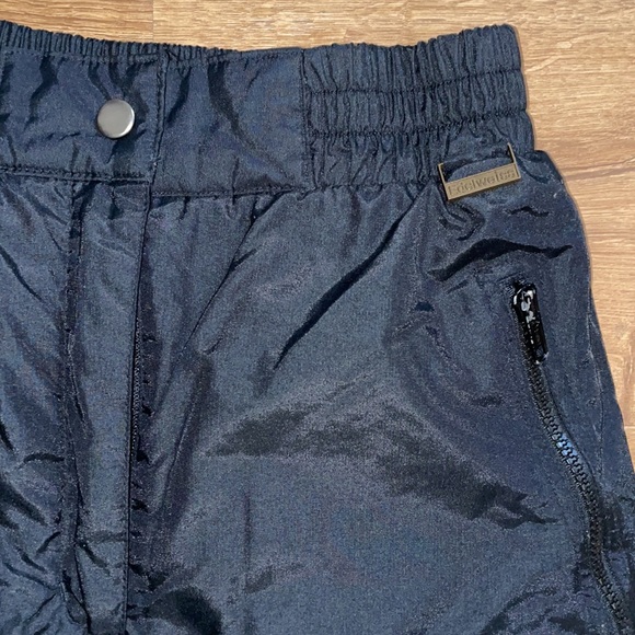 Vintage 80s Edelweiss Stirrup Ski Pants Black High Waist Stretch - Picture 2 of 6